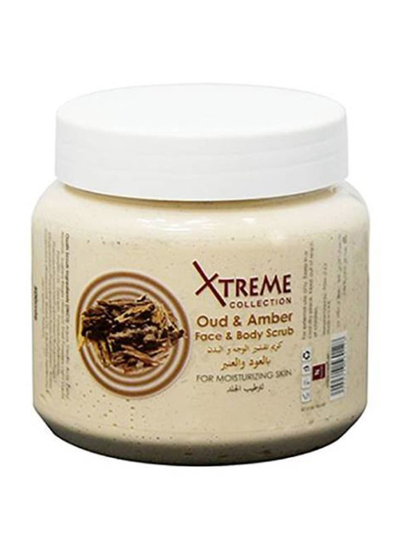 Xtreme Collection Oud & Amber Face & Body Scrub, 500ml