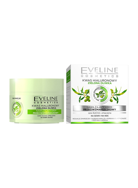 Eveline Green Olive Anti-Wrinkle Day & Night Cream, 50ml