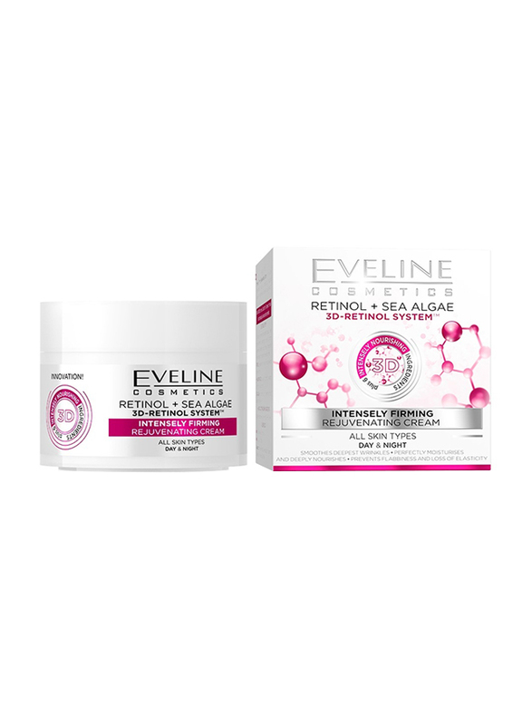 Eveline 3D-Retinol System Intensely Firming Day & Night Face Cream, 50ml