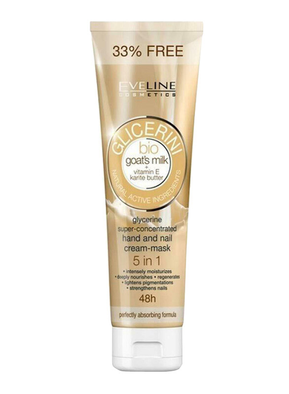 

Eveline Glicerini Glycerine Goats Milk Hand & Nail Cream Mask, 100ml