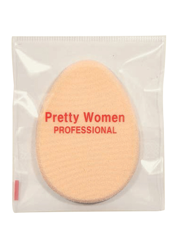 Pretty Woman WPF-147 Egg Shape Sponge Puff, Beige