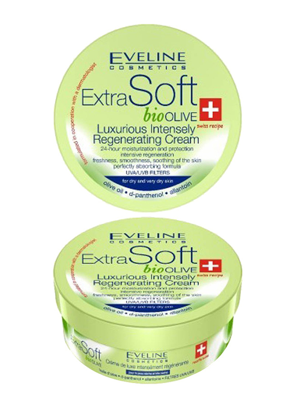 Eveline Extra Soft Bio Olive Luxurious Intensely Regenerating Cream, 200ml