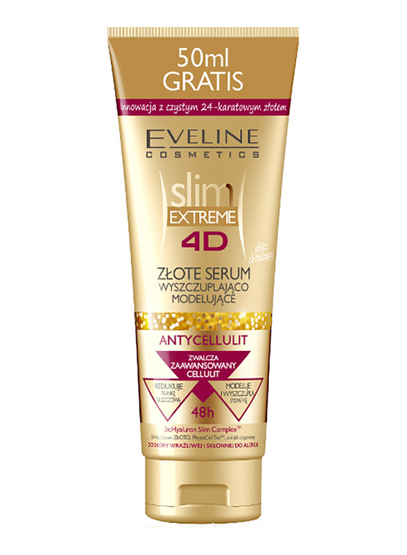 Eveline Slim Extreme 4D Slimming & Shaping Anti Cellulite Gold Serum, 250ml