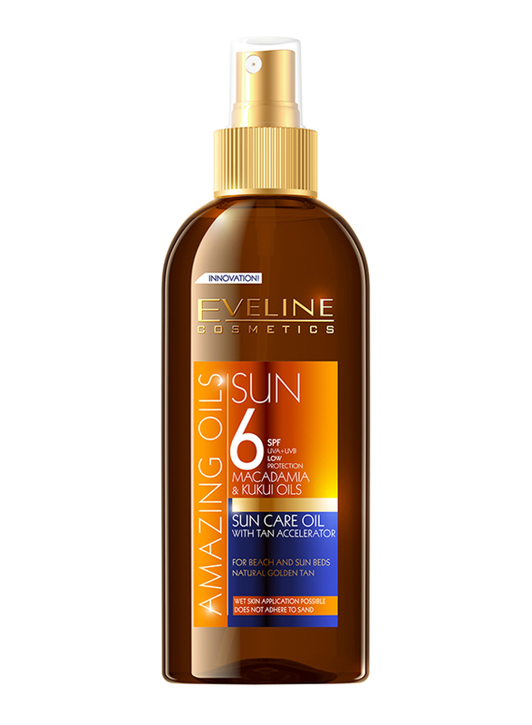 Eveline Amazing Oils SPF 16 Sun Care Oil with Tan Accelerator, 150ml