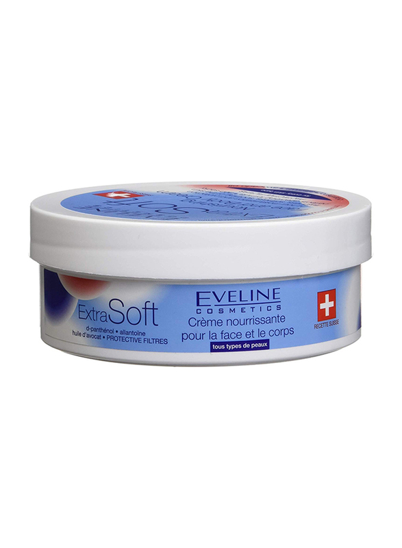 Eveline Extra Soft Nourishing Face & Body Cream, All Skin Types, 200ml