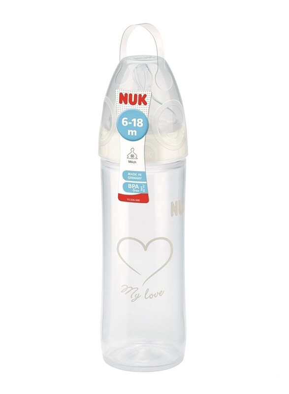 

Nuk New Classic My Love Baby Bottle 250ml, White