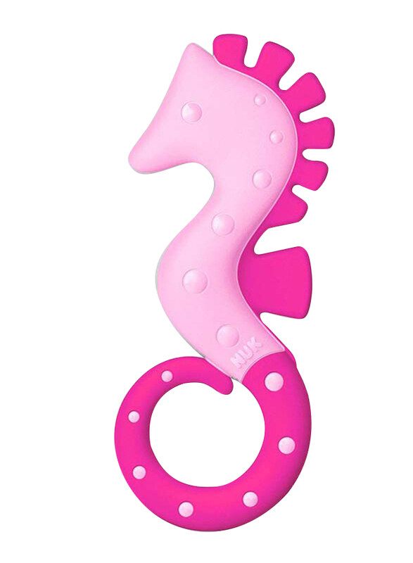 

Nuk All Stages Seahorse Teether, Pink