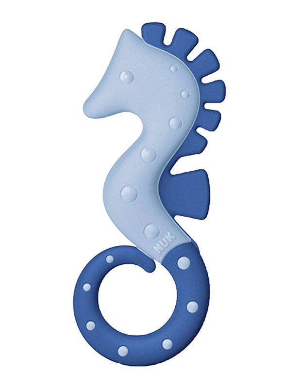 Nuk All Stages Seahorse Teether, Blue