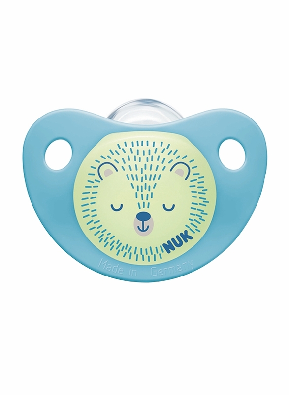Nuk Night & Day Trendline Silicone Soother, 6-18 Months, 2 Piece, Blue