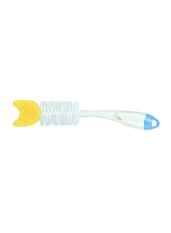 Nuk Bottle Brush 2 in 1 with Sponge, Blue