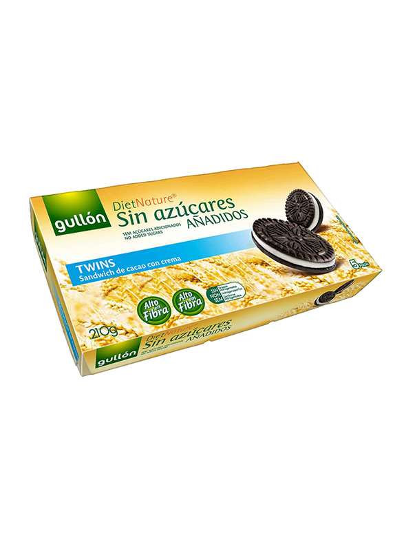 Gullon Sugar Free Diet Nature De Cacao Con Creme Sandwich Biscuits, 210g