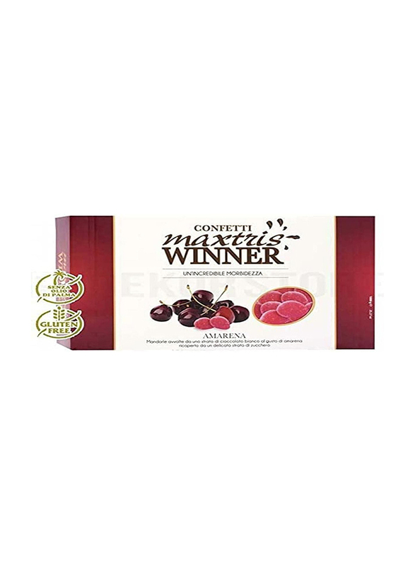 Confetti Maxtris Italian Almonds Winner Red Cherry Box, 1Kg