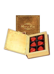 Bind Mini Book Of Love Heart Shape Gianduja Milk Chocolate Gift Box, 1 Box