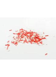 Deliket White & Red Vermicelli Sprinkles for Bakery Cake & Ice Cream Decoration, 90g