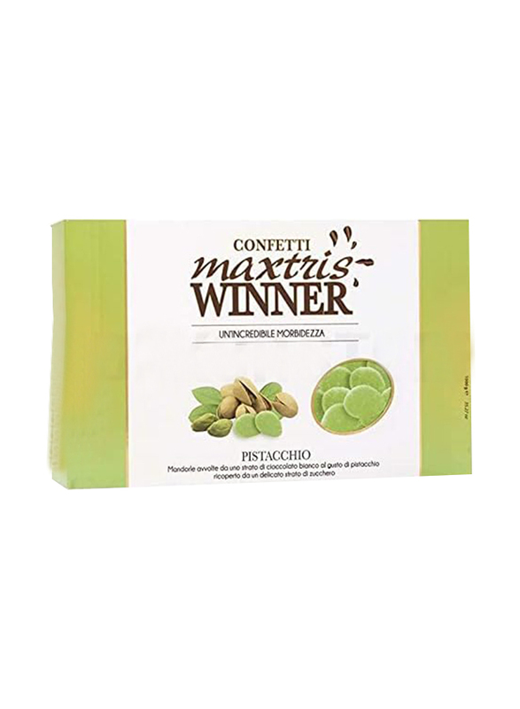 Confetti Maxtris Italian Almonds Winner Green Pistacchio Box, 1Kg