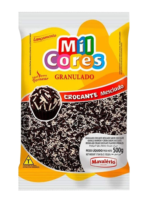 مافاليريو سبرنكلز ميل كوريس بنكهة الشوكولاتة البني والكريم ، 500 جرام