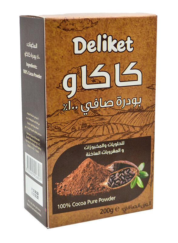 

Deliket 100% Pure Cocoa Powder, 200g