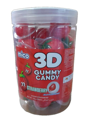 Mico 3D Strawberry Gummy Candy, 10g x 30