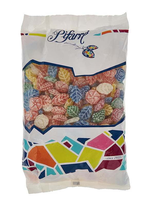 

Pifarre Flora Mixed Flavor Spanish Classic Candy Thin Leaves And Flowers Shapes Bag, 1Kg