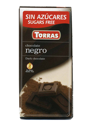 توراس لوح شوكولاتة داكنة خالي من السكر, 75 غم