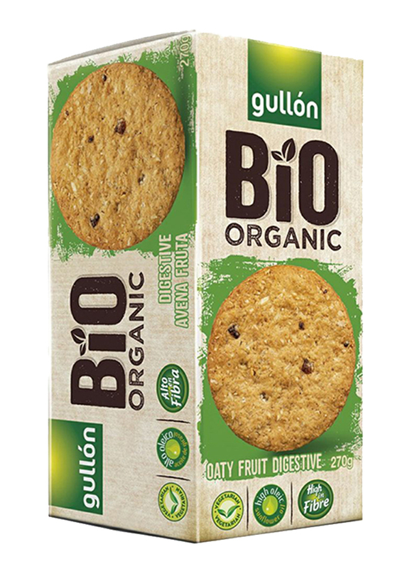 Gullon Bio Organic Oaty Fruit Digestive Biscuits, 270g