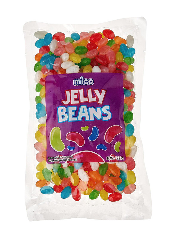 

Mico Jelly Beans Assorted Fruit Taste Bag, 500g