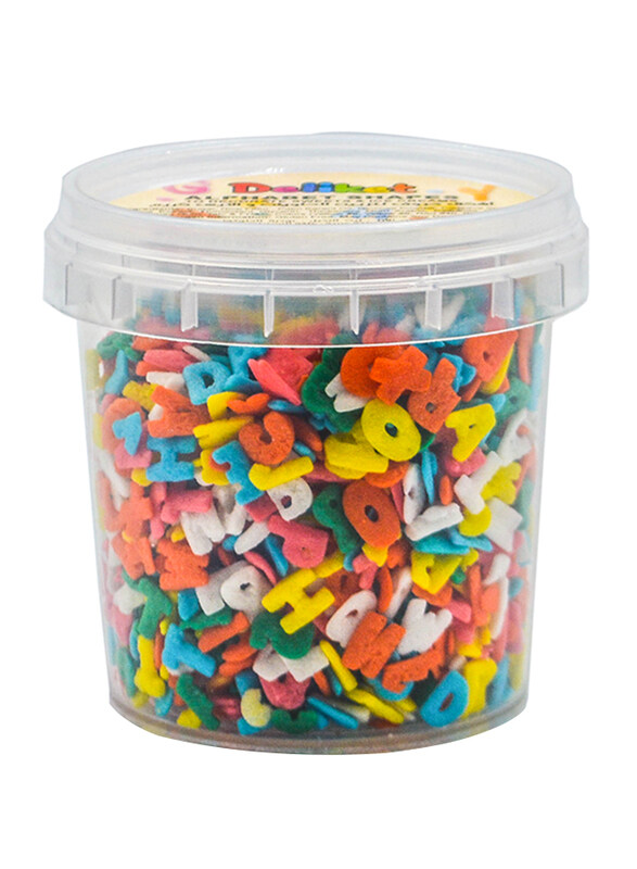 

Deliket Alphabet Shape Sprinkles for Cake & Ice Cream Decoration, 80g