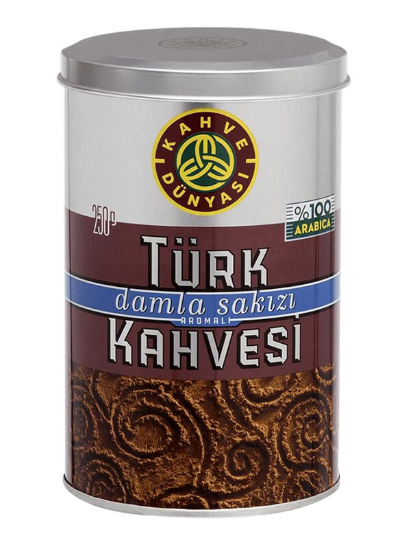 

Kahve Dunyasi Premium Ground Turkish Coffee in Metal Box, 250g