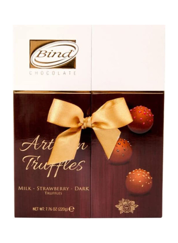 

Bind Chocolate Artisan Truffles Gift Box, Brown, 220g