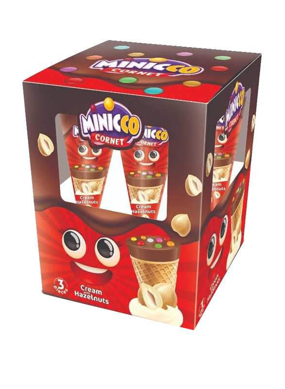 

ANL Minicco Cornet With Hazelnut Cream, 4 Pieces