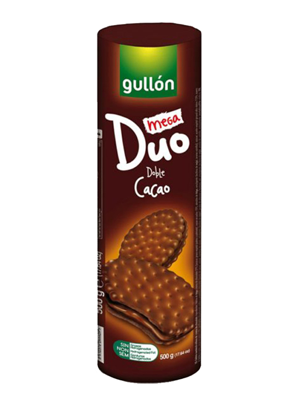 Gullon Mega Duo Double Temptation Sandwich Biscuits, 500g