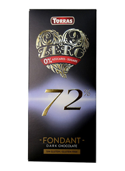 Torras Gluten Free Zero 72% Dark Chocolate Tablet Bar, 100g