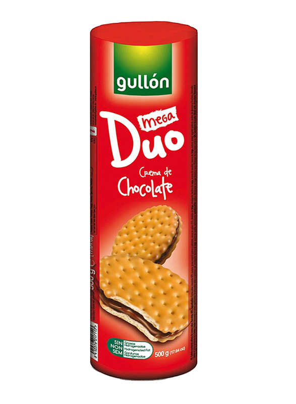 Gullon Mega Duo Choco Sandwich Biscuits, 500g