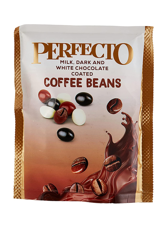 Detay Perfecto Dark Milk & White Chocolate Coated with Coffee Beans, 60g