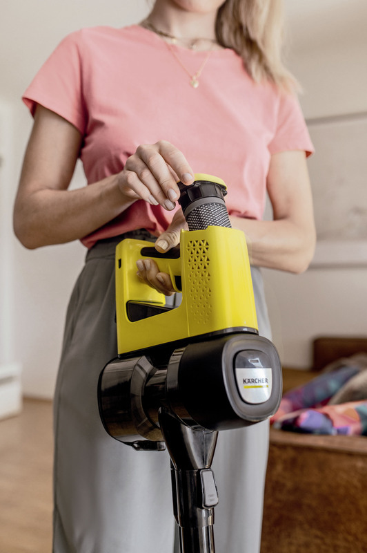Karcher Cordless My Home Upright Vacuum Cleaner, Yellow