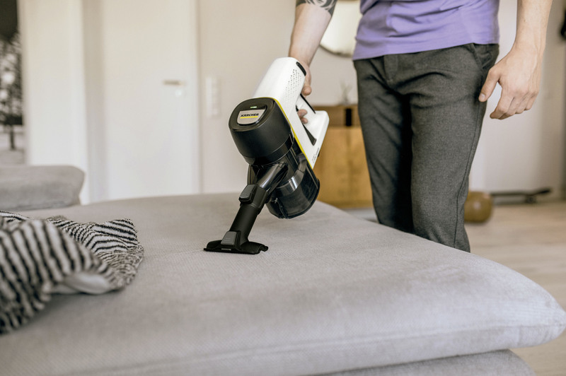 Karcher Cordless Premium My Home Upright Vacuum Cleaner, White