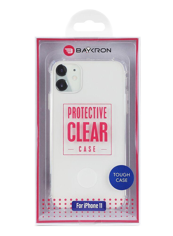 Baykron Apple iPhone 11 Protective Clear Tough Mobile Phone Case Cover, IP11-CC, Clear