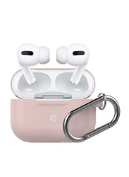 Baykron Silicone Case for Apple AirPods Pro with Metal Carabiner, PT-P1, Pink