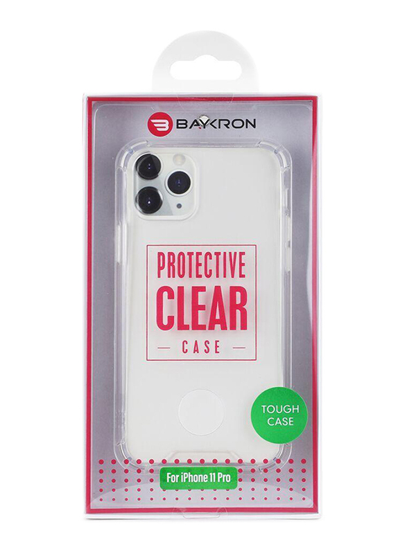 Baykron Apple iPhone 11 Pro Protective Clear Tough Mobile Phone Case Cover, IP11-PRO-CC, Clear