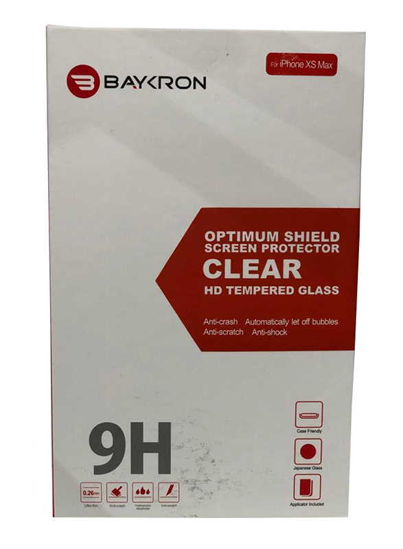 Baykron Apple iPhone XR 3D Full Coverage Tempered Glass Screen Protector, OT-IPXR-3D, Clear