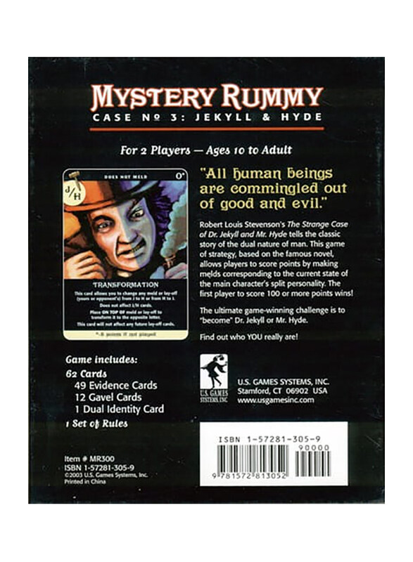 Eagle-Gryphon Games Mystery Rummy Case 3: Jekyll & Hyde, Card Game