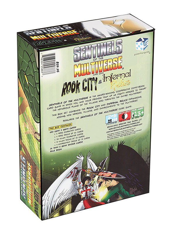 Greater Than Games Sentinels of the Multiverse Rook City & Infernal Relics Card Game, 13+ Years