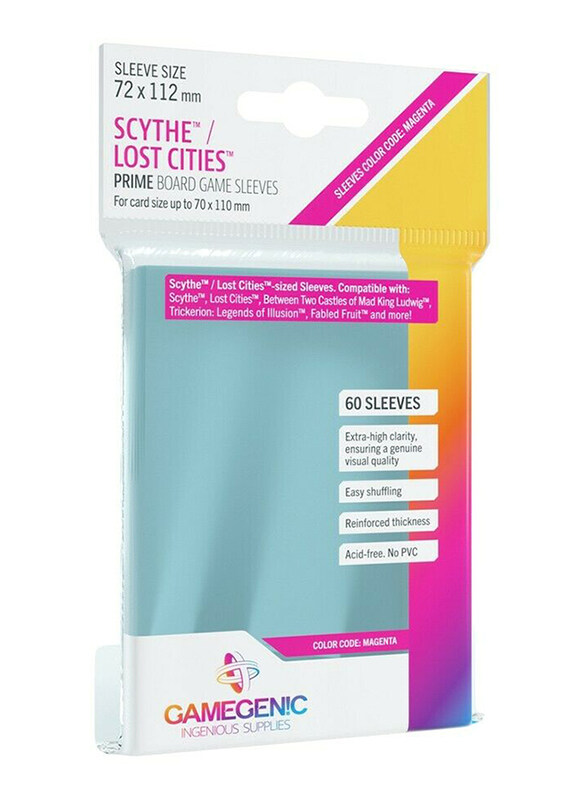 

Gamegenic Prime Scythe/Lost Cities Board Game Sleeves, 60 Pieces, Magenta