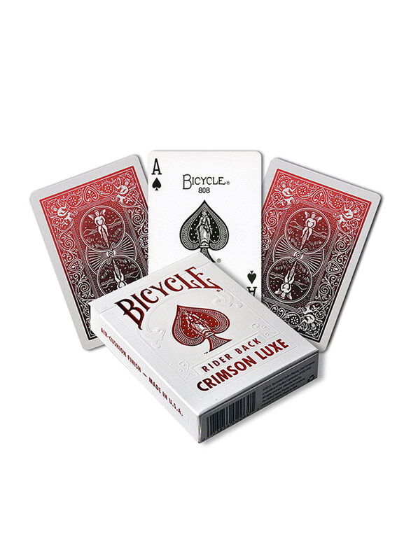 BryBelly Bicycle: Metalluxe Red Crimson Card Game, 16+ Years