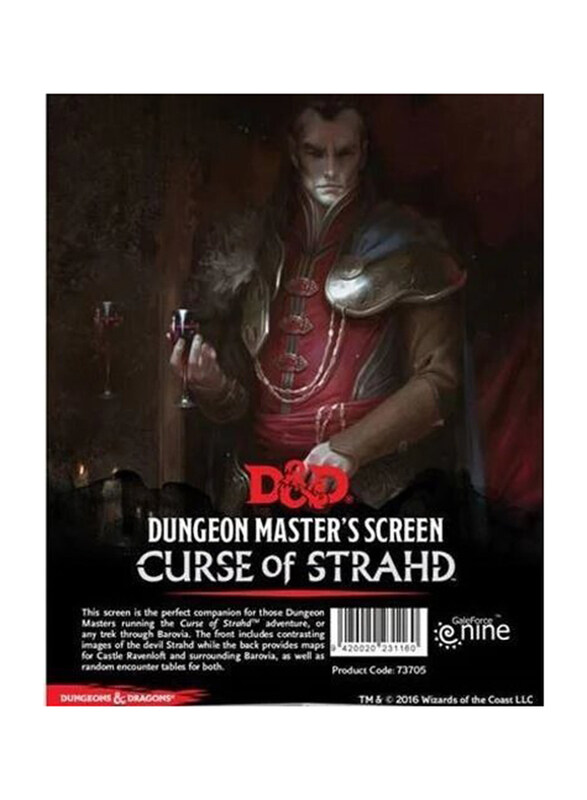 

Gale Force 9 D&D RPG: Curse of Strahd DM Screen Board Game, 12+ Years