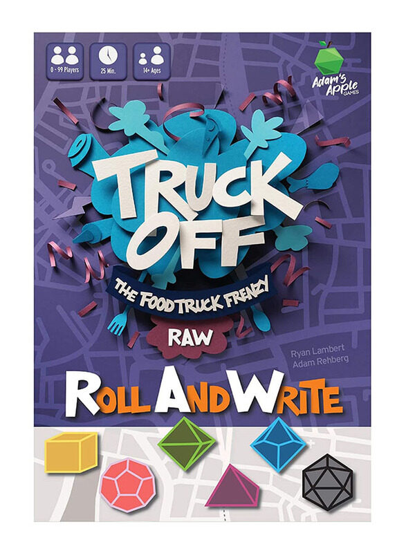 

Adam's Apple Games Truck Off: Food Truck Frenzy Roll and Write Board Game