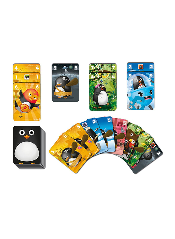 Asmodee Zany Penguins Card Game, 7+ Years