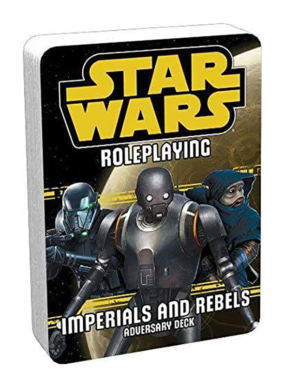 Fantasy Flight Games Star Wars RPG: Imperials and Rebels 3 Adversary Deck Card Game, 12+ Years