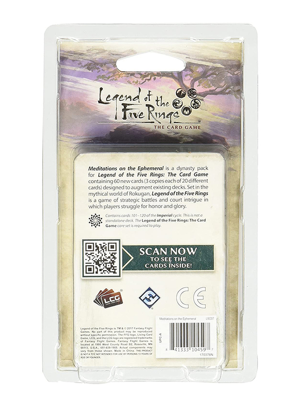 Fantasy Flight Games Legend of the Five Rings LCG - Pack 06: Meditations on the Ephemeral Card Game, 14+ Years