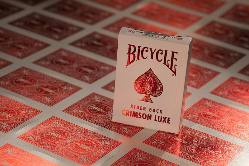 BryBelly Bicycle: Metalluxe Red Crimson Card Game, 16+ Years